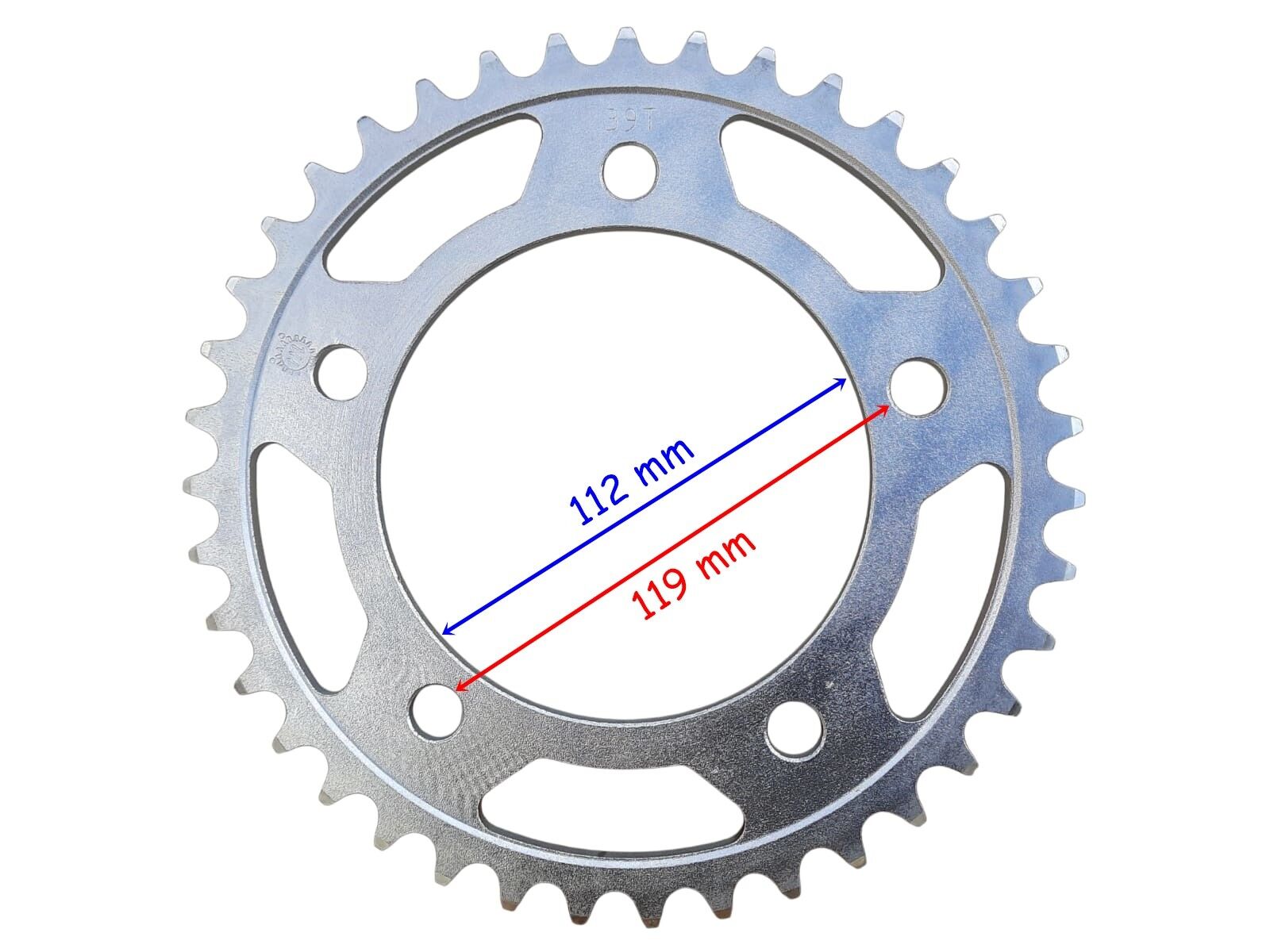 Honda Arka Dişli 520-39T İç 112 Mm 5 Delikli Ind Nc 750 Uyumlu X(2014-2018) 750 S(2014-2016) Öm