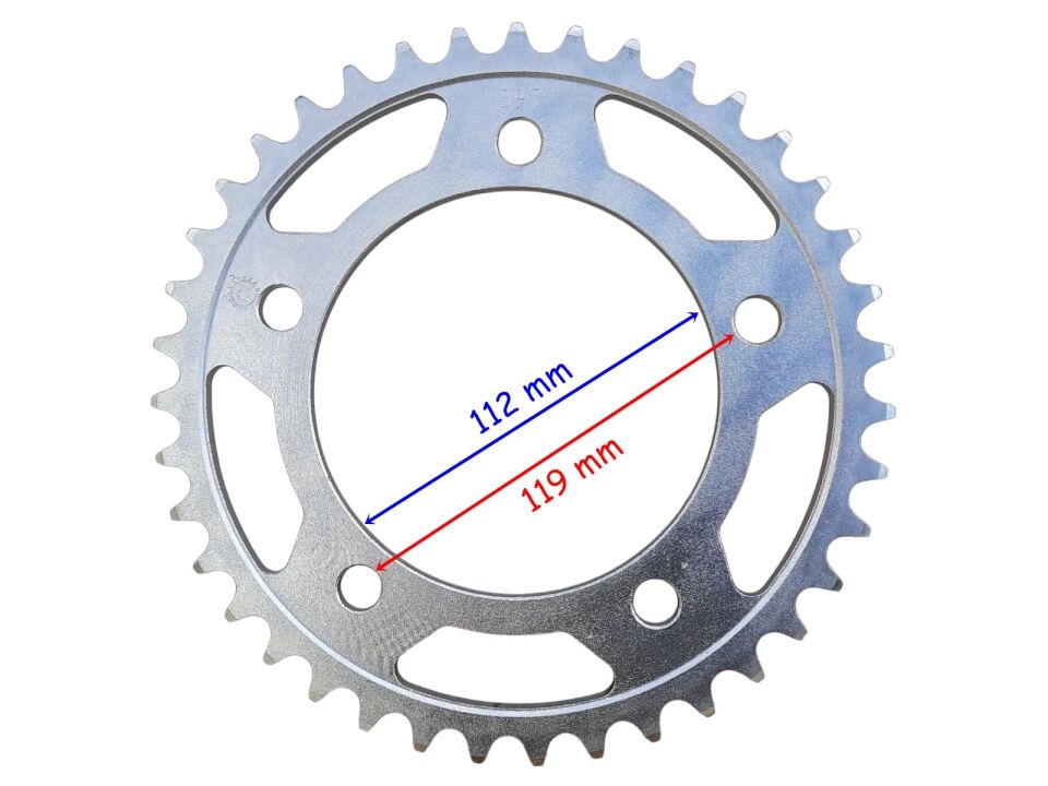 Honda Arka Dişli 520-39T İç 112 Mm 5 Delikli Ind Nc 750 Uyumlu X(2014-2018) 750 S(2014-2016) Öm