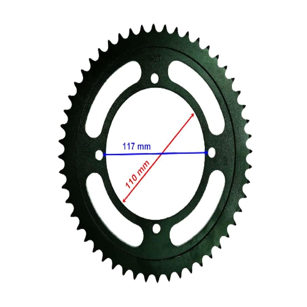 Kawasaki Uyumlu Klx 150 Arka Dişli 428-52T İç 110X4 Delikli Ind