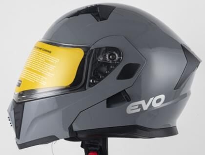 Kask Çenesi Açılır Gözlüklü Evo Nardo Gri 90610 -M-