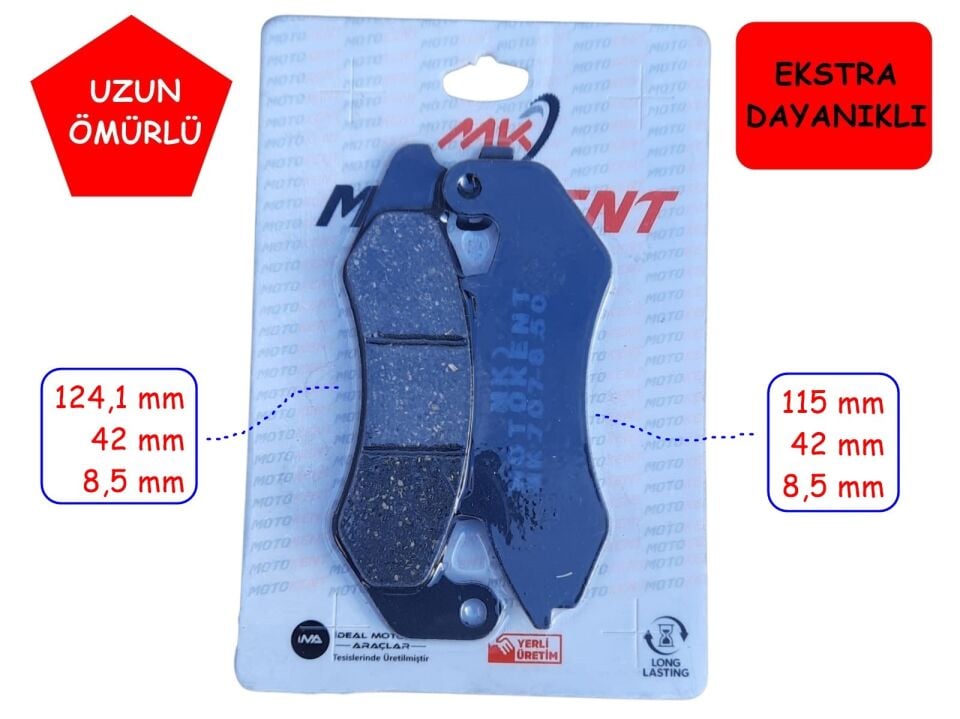 Rks Srk125 Ön Fren Disk Balatası Em Fa707 Mtk