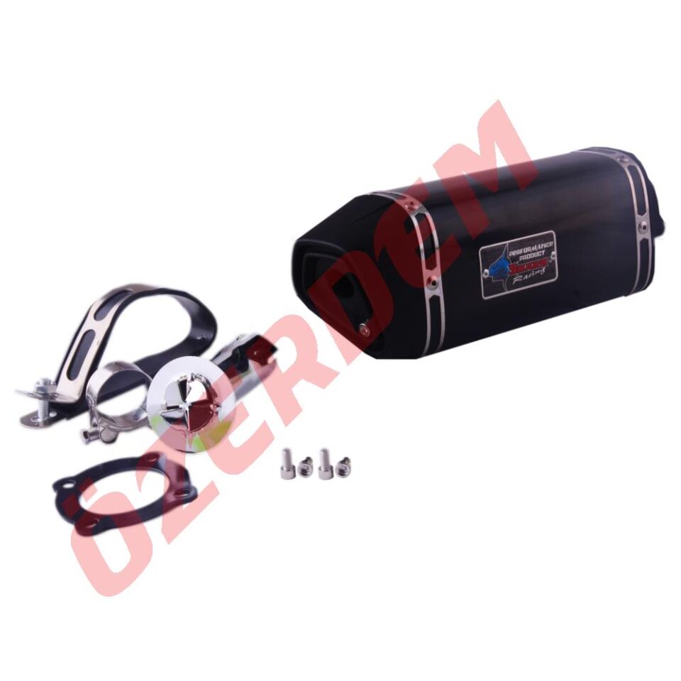 Cg 250-500 Egzoz Arka Kısmı Parlak Siyah Kısa