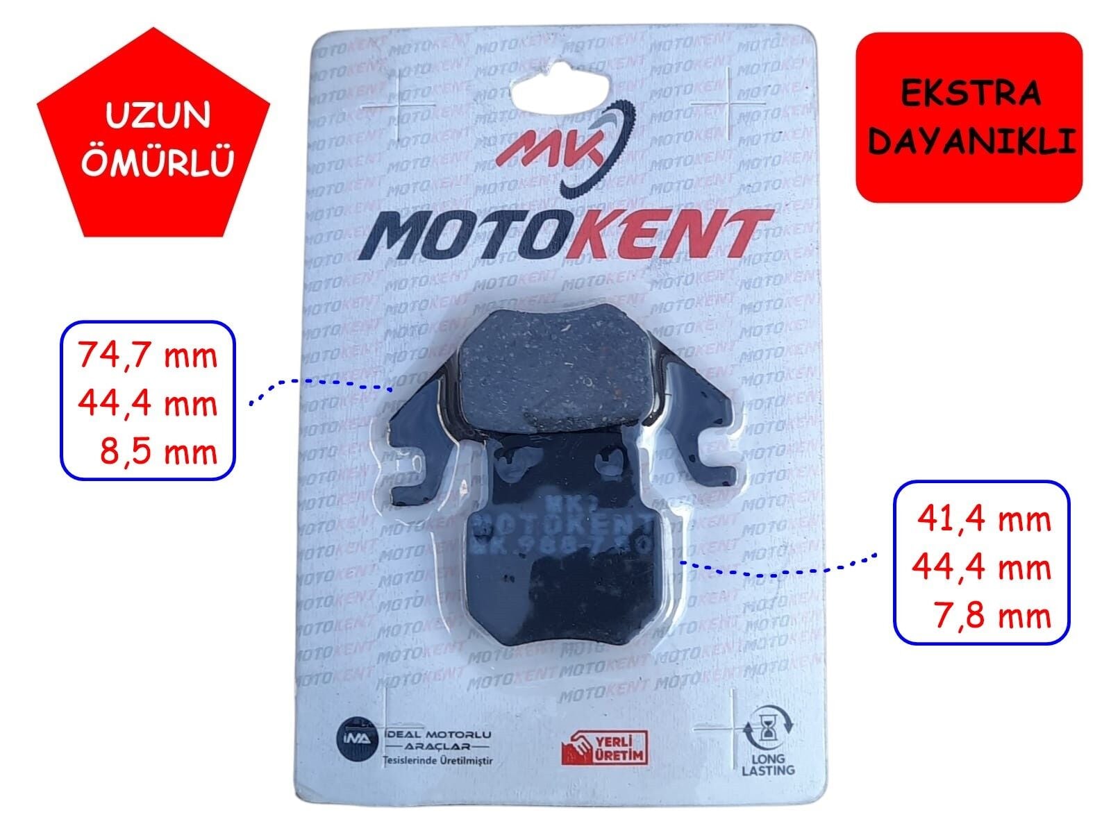 Rks Arka Fren Disk Balatası Fa988 Mtk Des 125 Ltm Ltr Vps