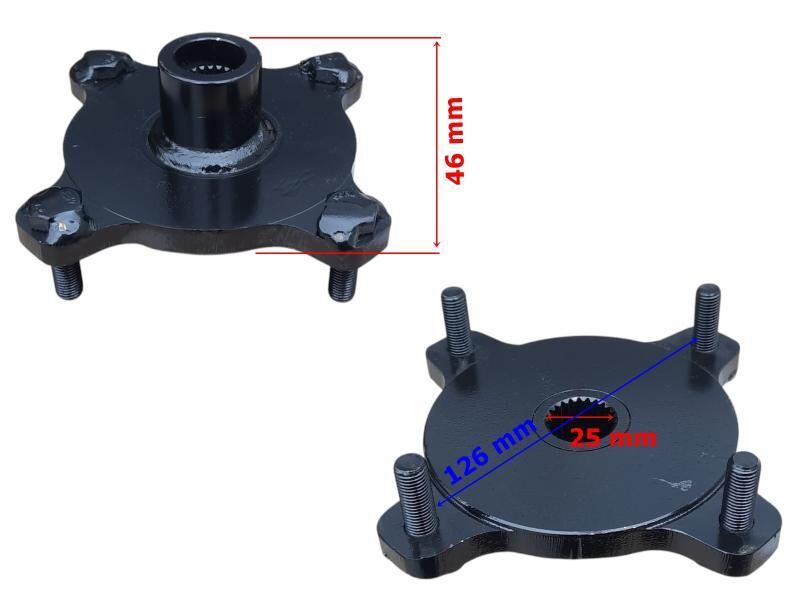 Atv Buggy 150 Gk Arka Jant Poryası 24 Freze 25-46-126 Mm 4 Civata Öm