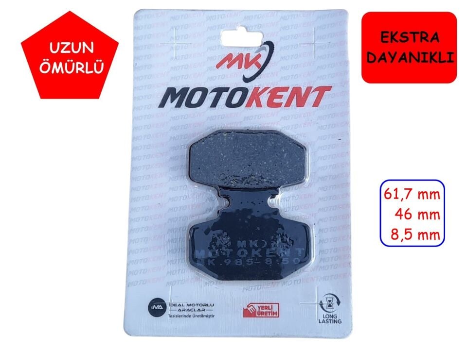 Rks Ön Fren Disk Balatası 985 Mtk Wildcat 125, Grace 202, Arora Max-T, Volta Apx5