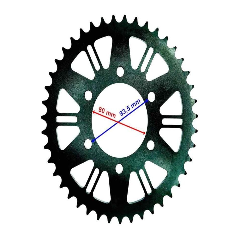 Kawasaki Uyumlu Arka Dişli 520-43T İç 80 Mm 6 Delik Zx-6R Ninja(2007-2015) 636(2007-2012) Öm
