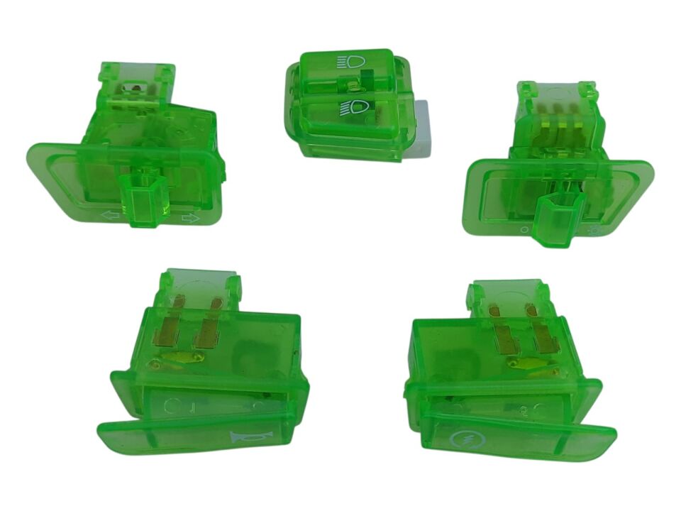 Sevgent Scooter Anahtar Seti (Düğme) 5 Li Yeşil