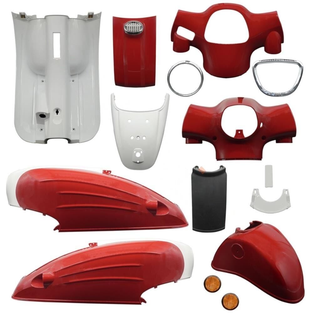 Mondial Turismo 50İ Kaporta Seti (Boyalı Parçalar) Kırmızı 15 Parça