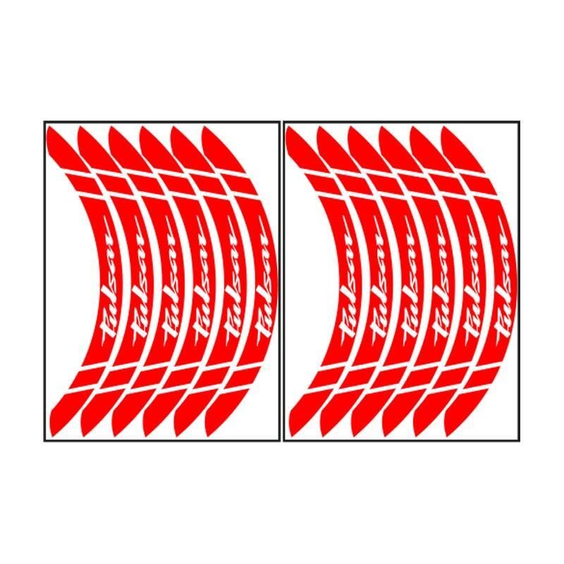 Bajaj Reflektör Kırmızı Pulsar Uyumlu Büyük 1 Set Jant Şeridi