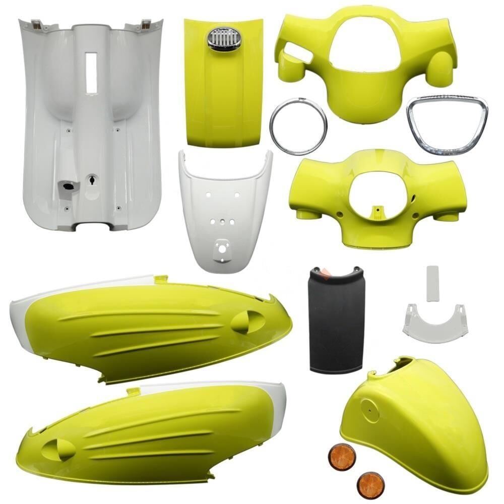 Mondial Turismo 50İ Kaporta Seti (Boyalı Parçalar) Sarı (Yeşil) 15 Parça