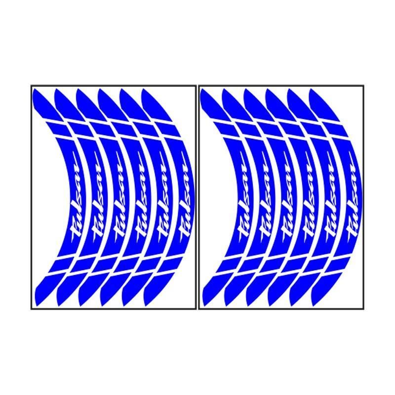 Bajaj Reflektör Mavi Pulsar Uyumlu Büyük 1 Set Jant Şeridi