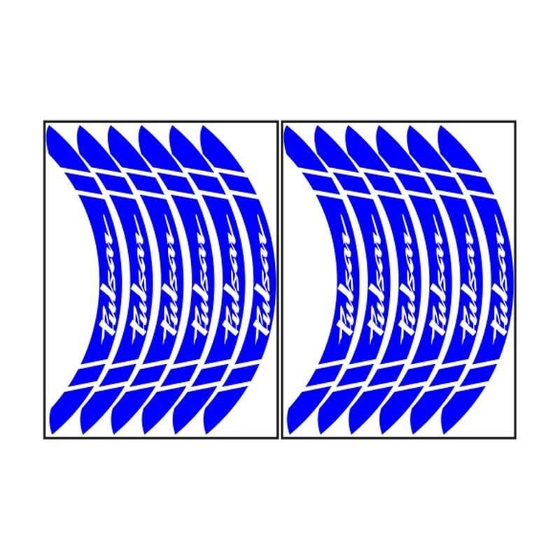 Bajaj Reflektör Mavi Pulsar Uyumlu Büyük 1 Set Jant Şeridi