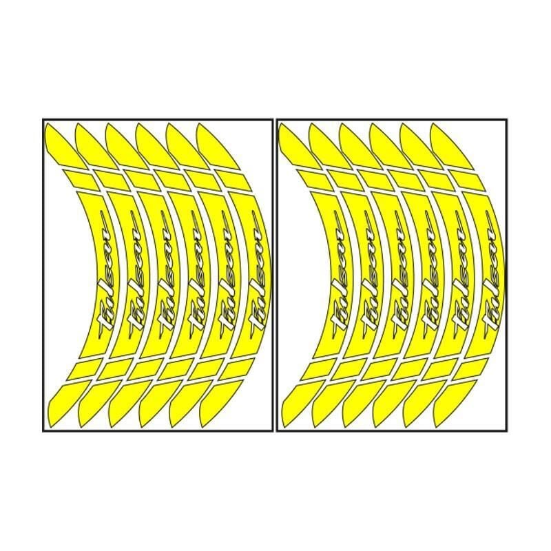Bajaj Florasan Sarı Pulsar Uyumlu Büyük 1 Set Jant Şeridi