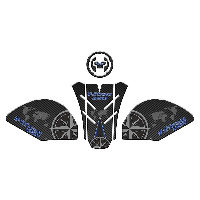 Skm Suzukı V-Strom 650 2021 - 2024 Uyumlu Tank Pad Set 001