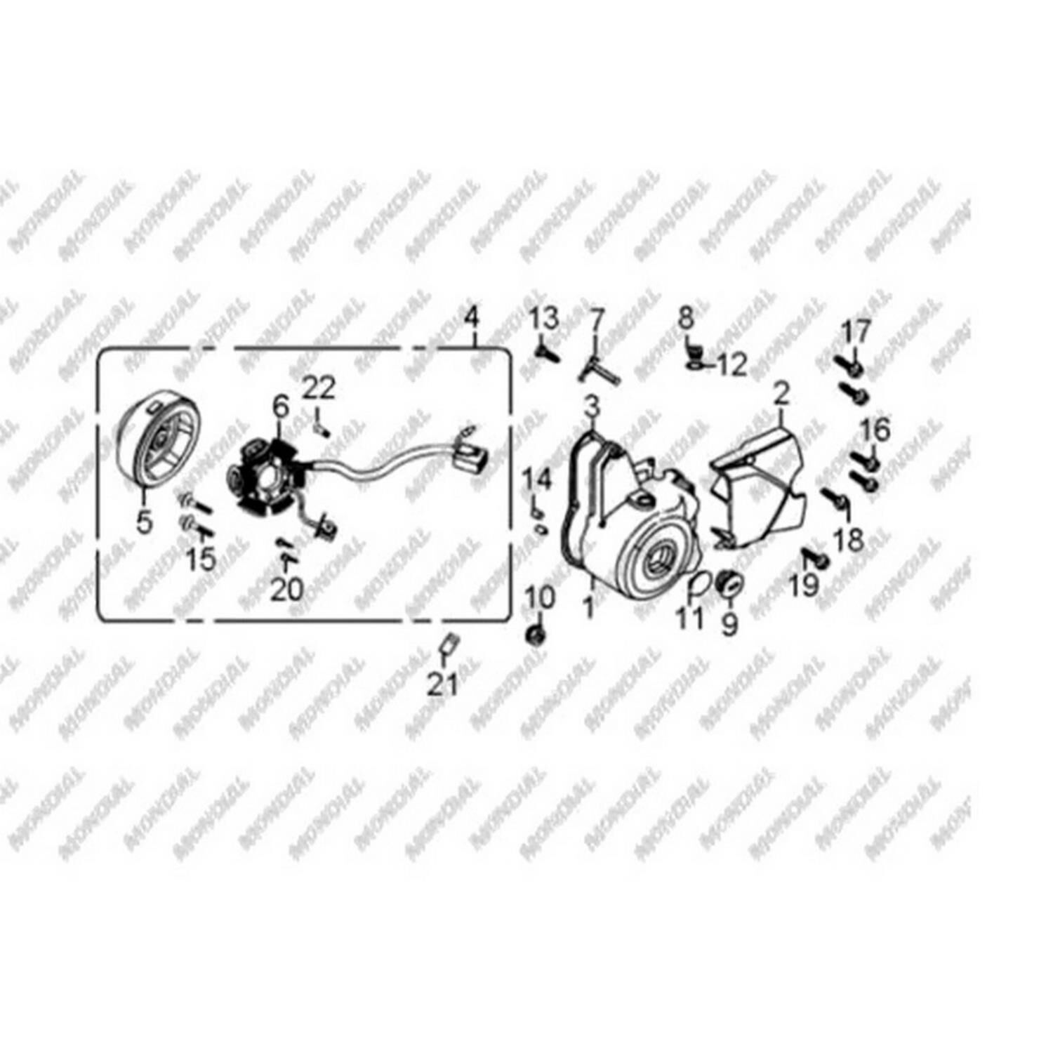Hyena Krank Kutusu Sol Arka Kapak Siyah Orj