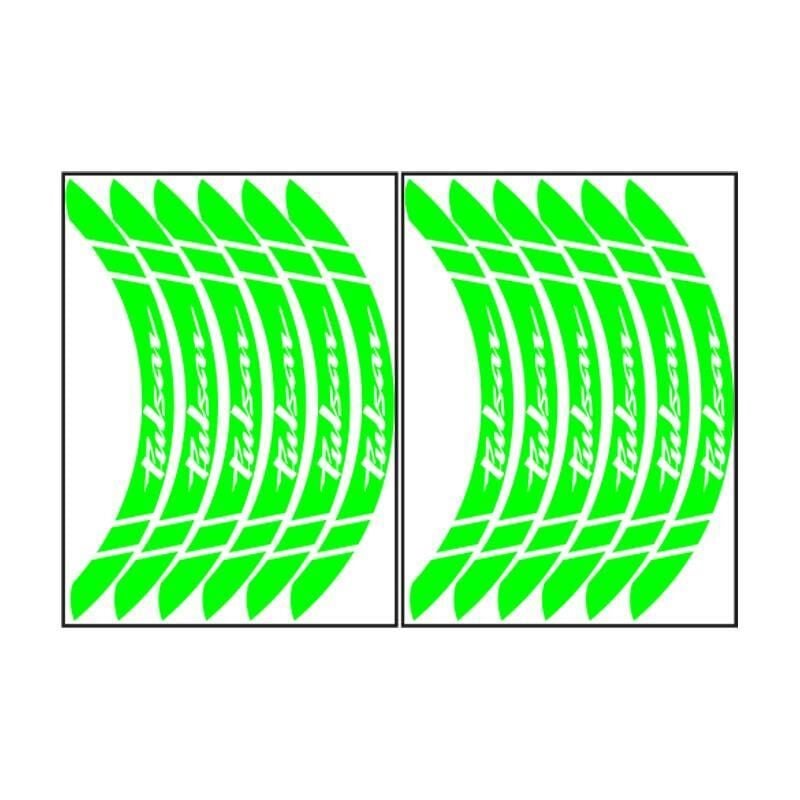 Bajaj Florasan Yeşil Pulsar Uyumlu Büyük 1 Set Jant Şeridi