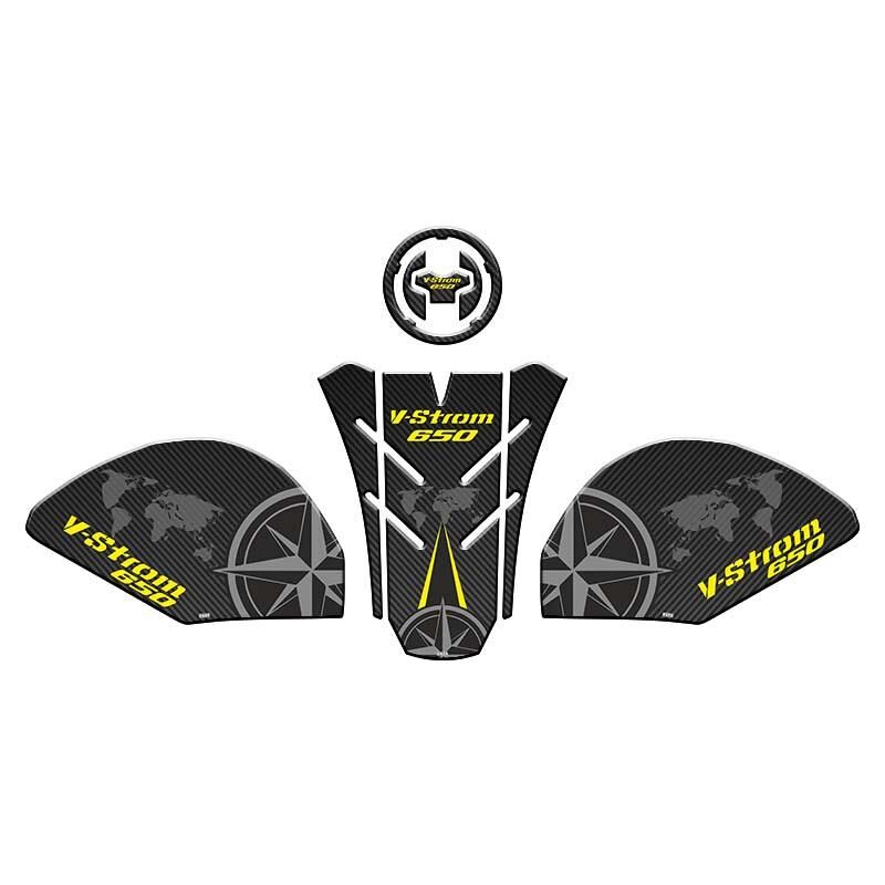 Skm Suzukı V-Strom 650 2021 - 2024 Uyumlu Tank Pad Set 002