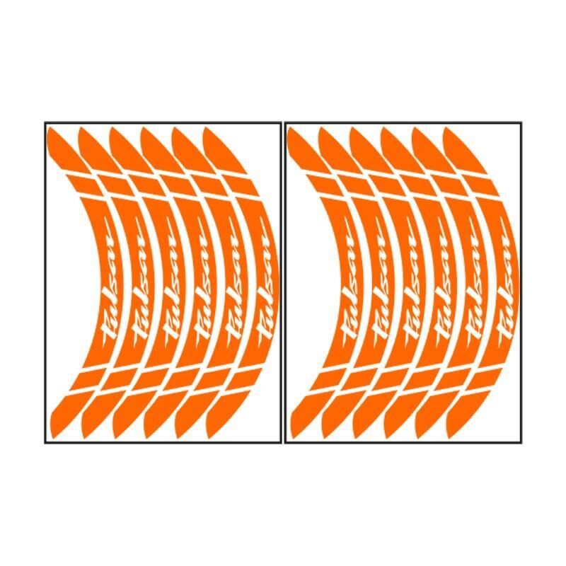 Bajaj Florasan Turuncu Pulsar Uyumlu Büyük 1 Set Jant Şeridi