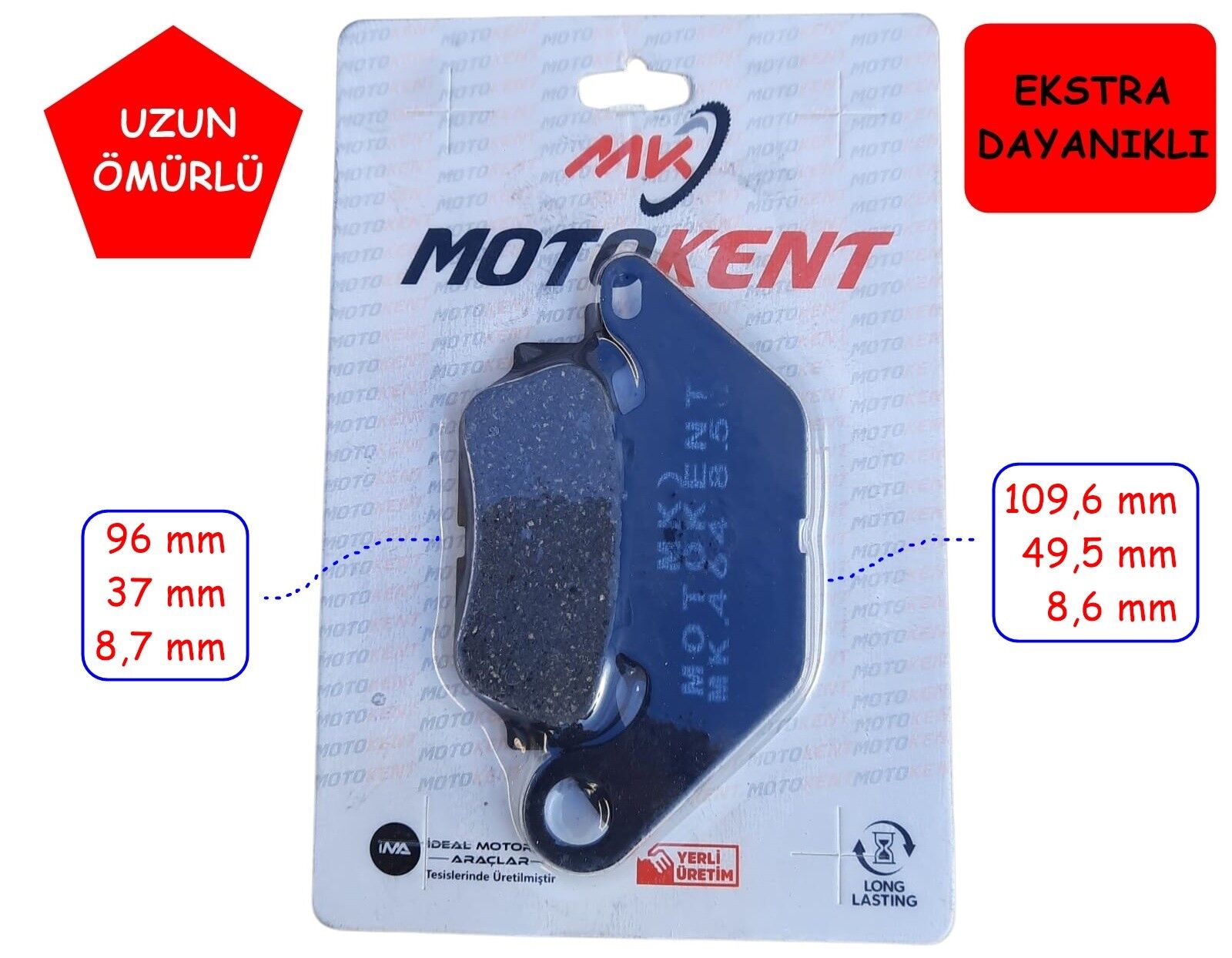 Yamaha Nmax 125-155 Arka Fren Disk Balatası Fa464 Mtk