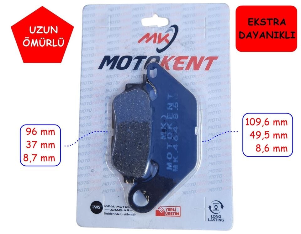 Yamaha Nmax 125-155 Arka Fren Disk Balatası Fa464 Mtk