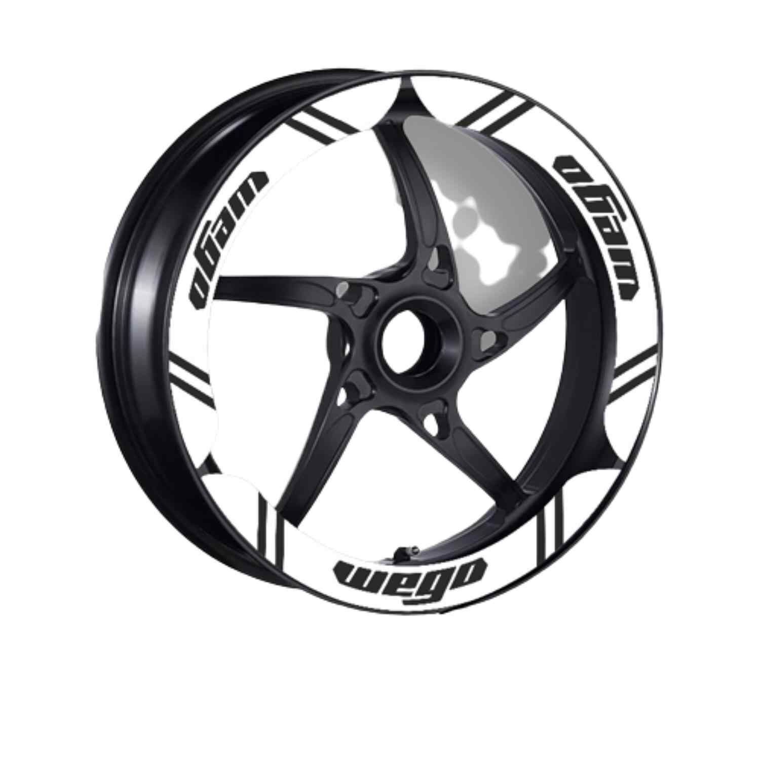 Tvs Wego 110 2012 - 2024 Uyumlu Beyaz Geniş 1 Set Jant Şeridi