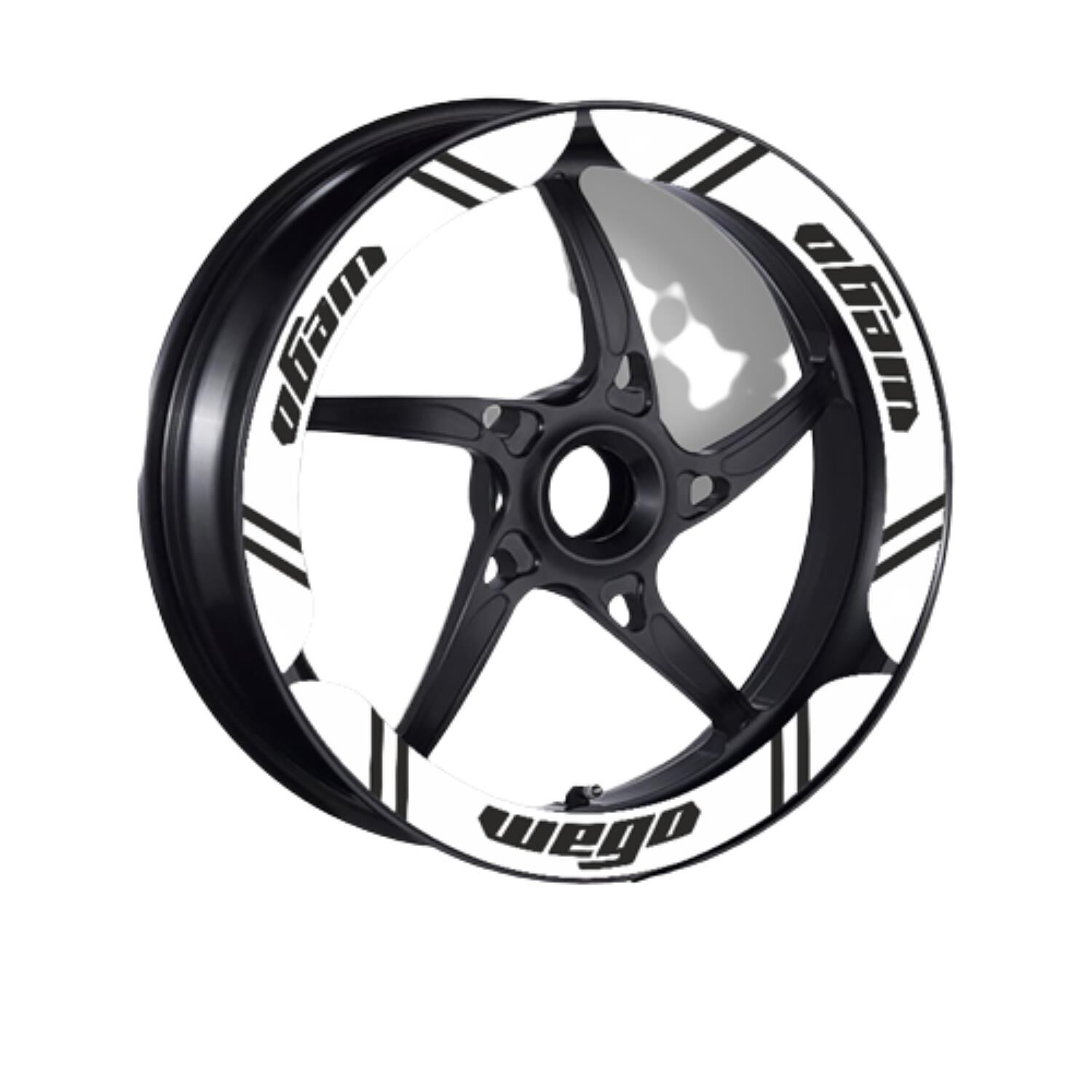 Tvs Wego 110 2012 - 2024 Uyumlu Beyaz Geniş 1 Set Jant Şeridi