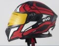 Kask Çenesi Açılır Gözlüklü Evo Kırmızı-Siyah 90604 -M-