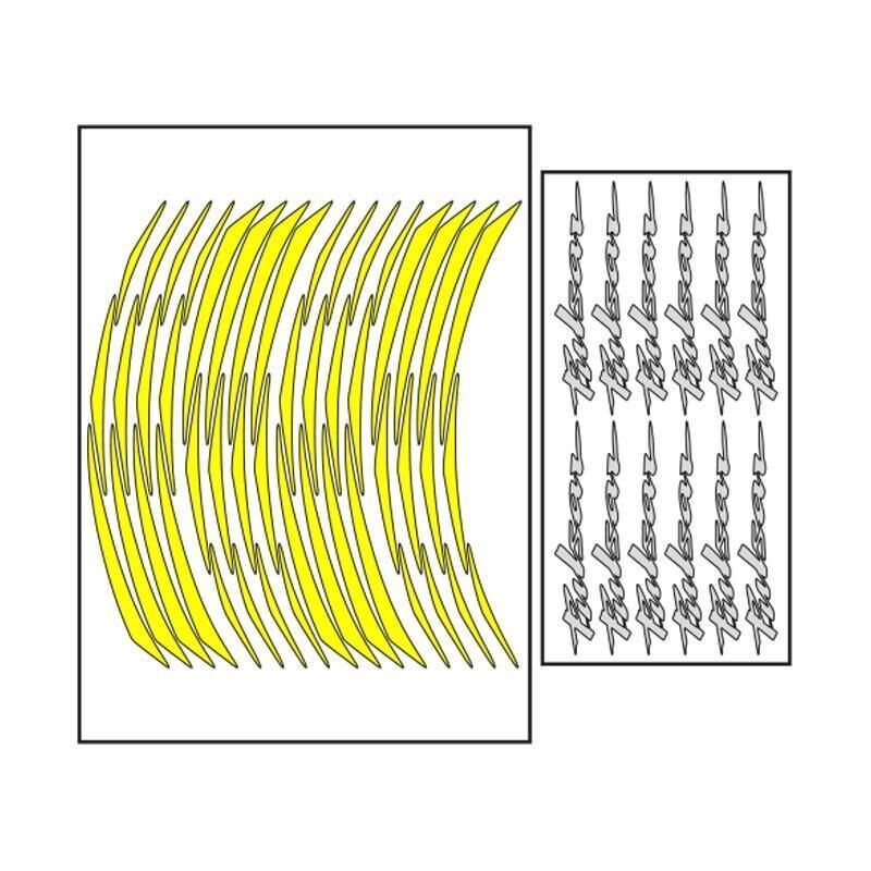 Bajaj Florasan Sarı Pulsar Uyumlu 1 Set Jant Şeridi