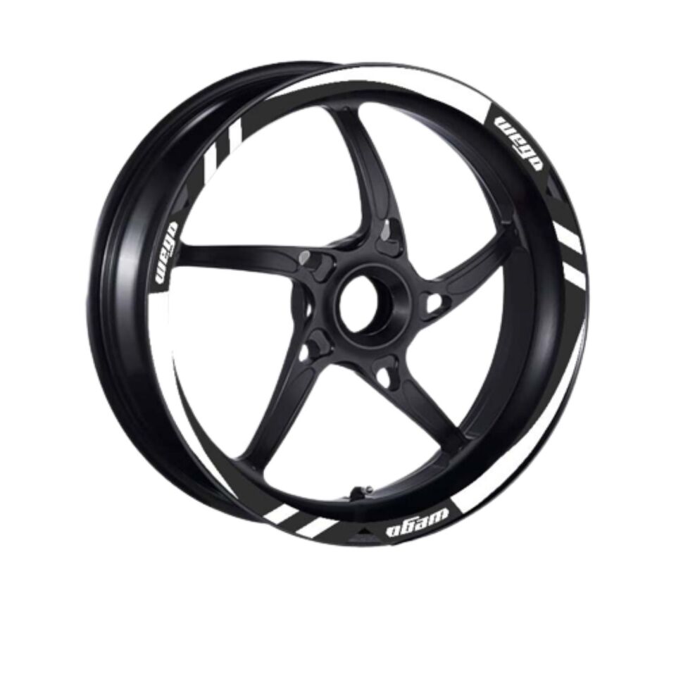 Tvs Wego 110 2012 - 2024 Uyumlu Beyaz 1 Set Jant Şeridi