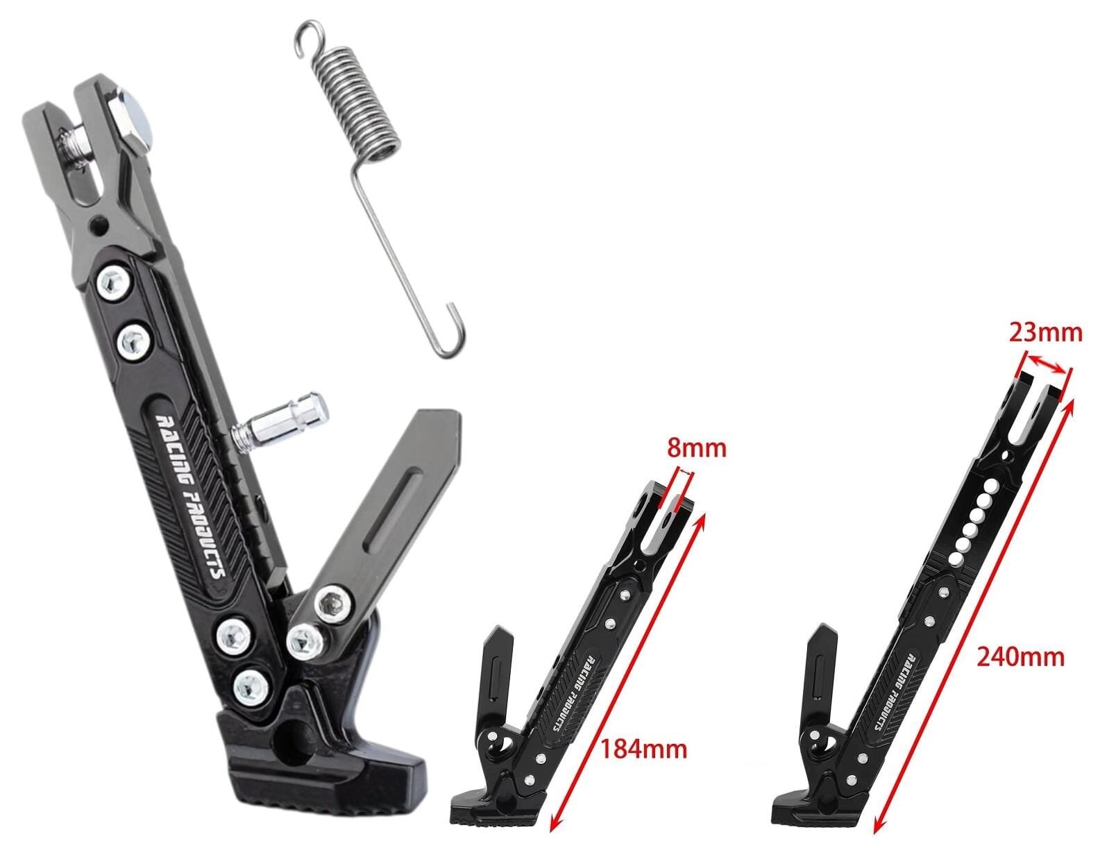 Üniversal Yan Sehpa Set Ayarlı Alüminyum Füme