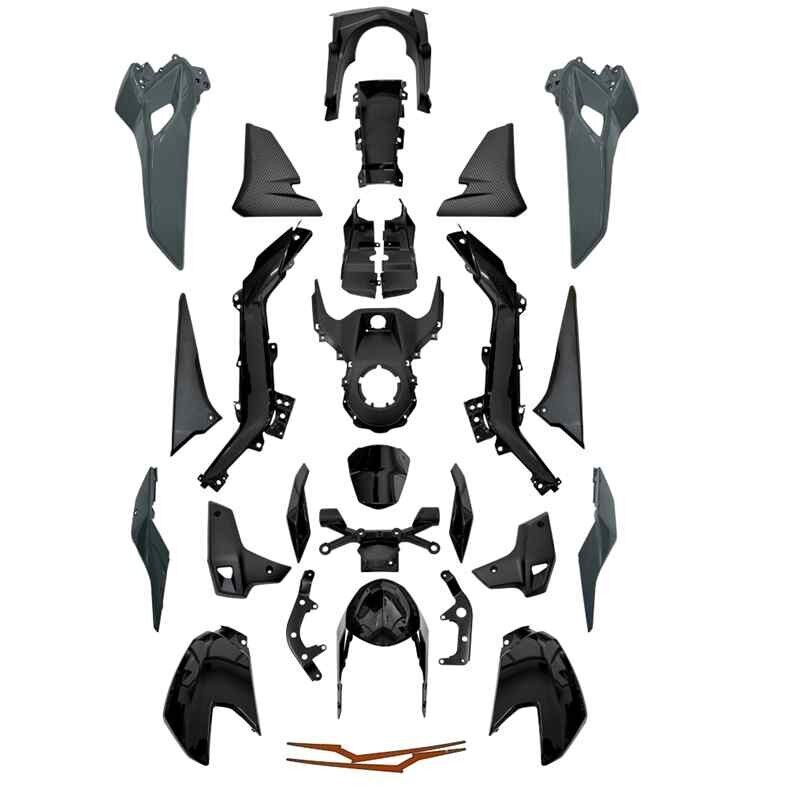 Cf Moto Kaporta Set Sıyah 23 Parça Nk250