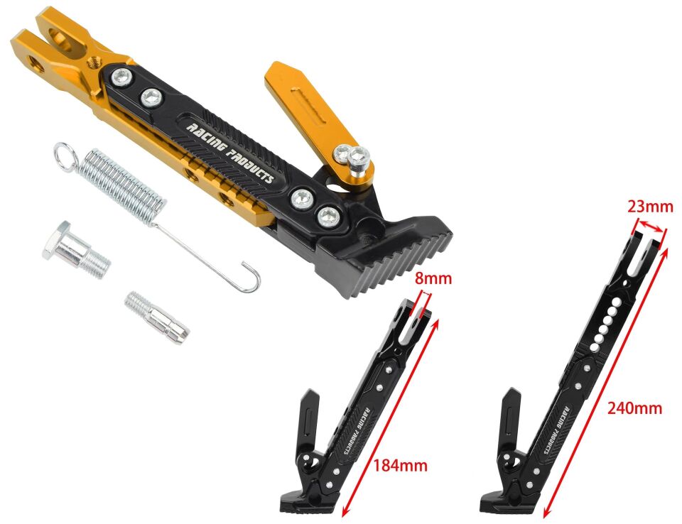 Üniversal Yan Sehpa Set Ayarlı Alüminyum Gold