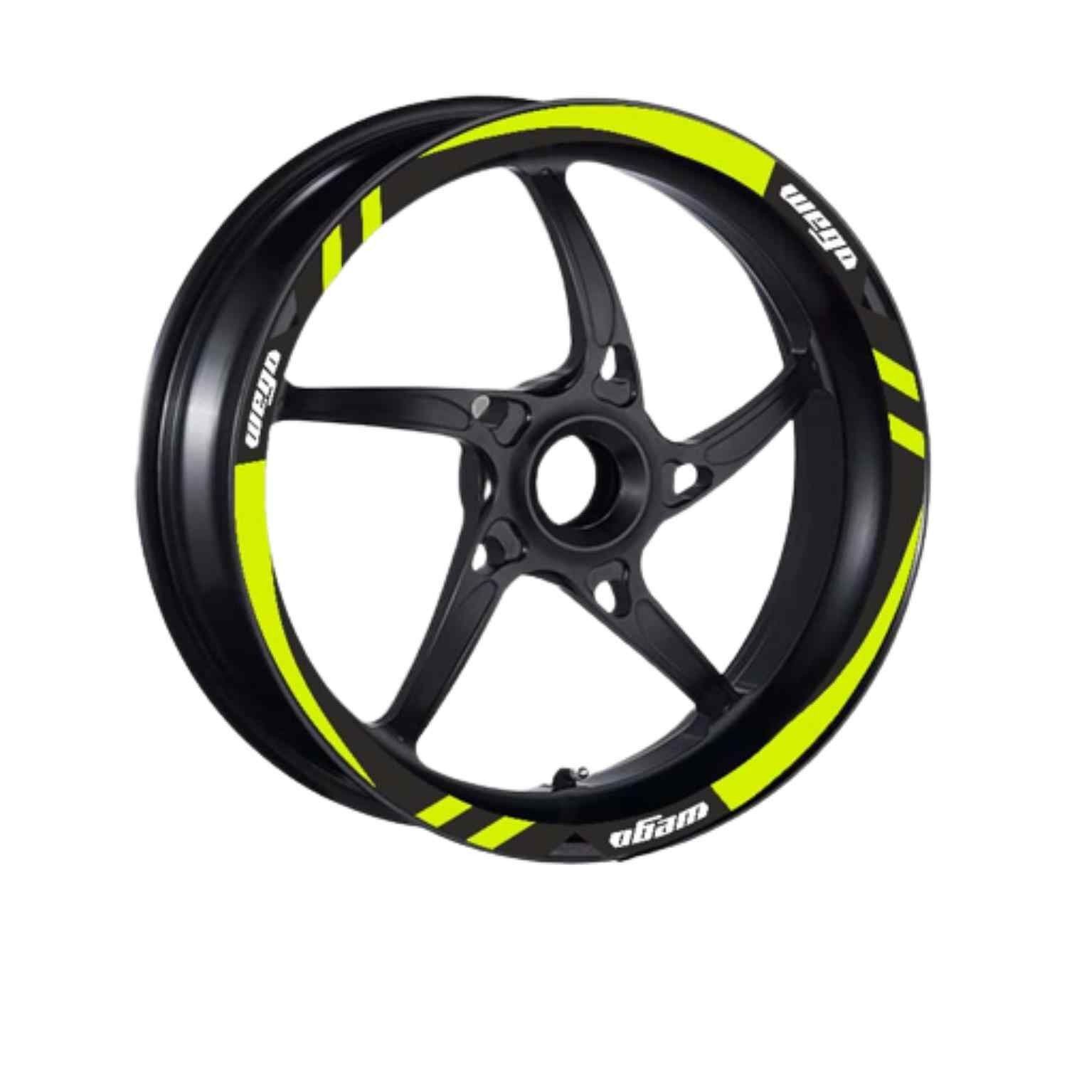 Tvs Wego 110 2012 - 2024 Uyumlu Flo Sarı 1 Set Jant Şeridi