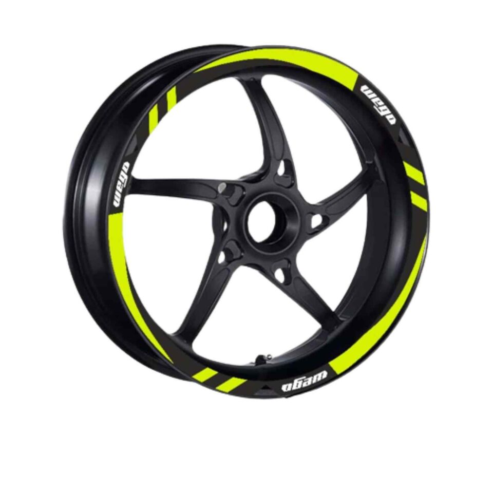 Tvs Wego 110 2012 - 2024 Uyumlu Flo Sarı 1 Set Jant Şeridi