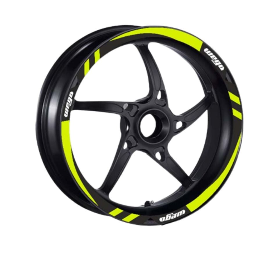 Tvs Wego 110 2012 - 2024 Uyumlu Flo Sarı 1 Set Jant Şeridi