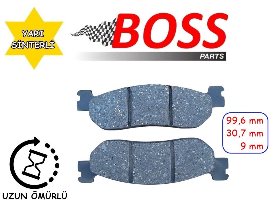 Yamaha Xmax 250 Arka Fren Disk Balatası (05-13) Boss Fa275 (Crypton Ön Em)