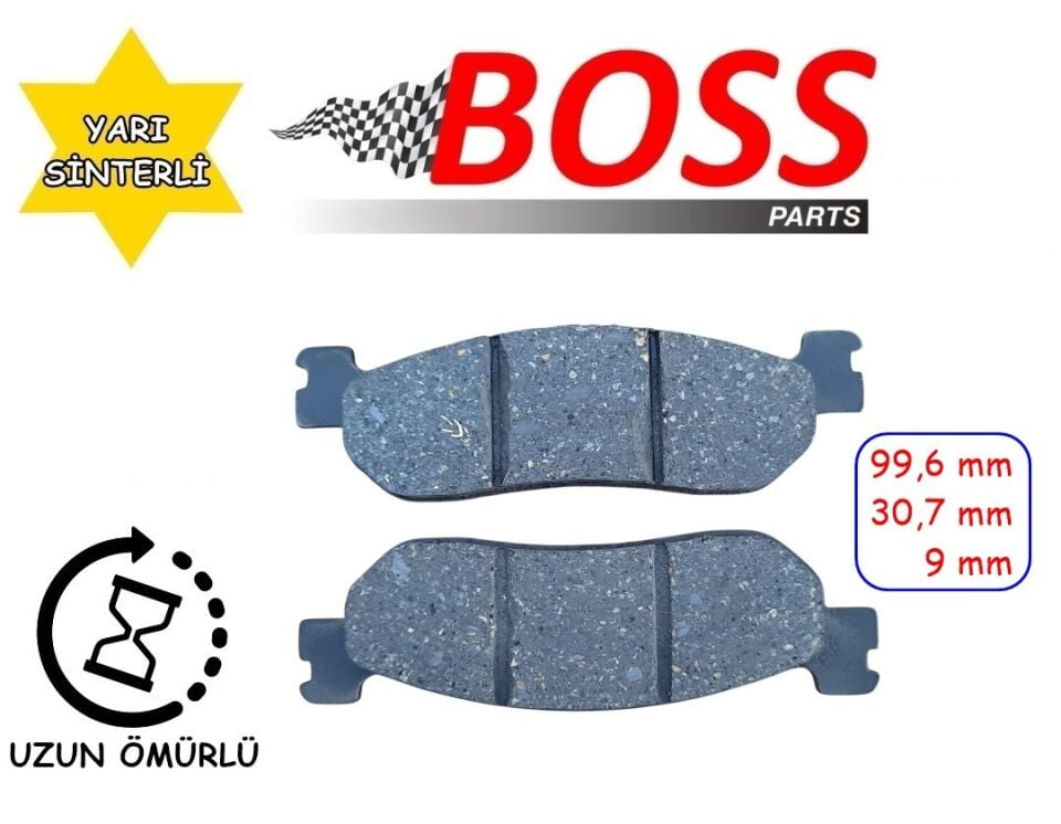Yamaha Xmax 250 Arka Fren Disk Balatası (05-13) Boss Fa275 (Crypton Ön Em)