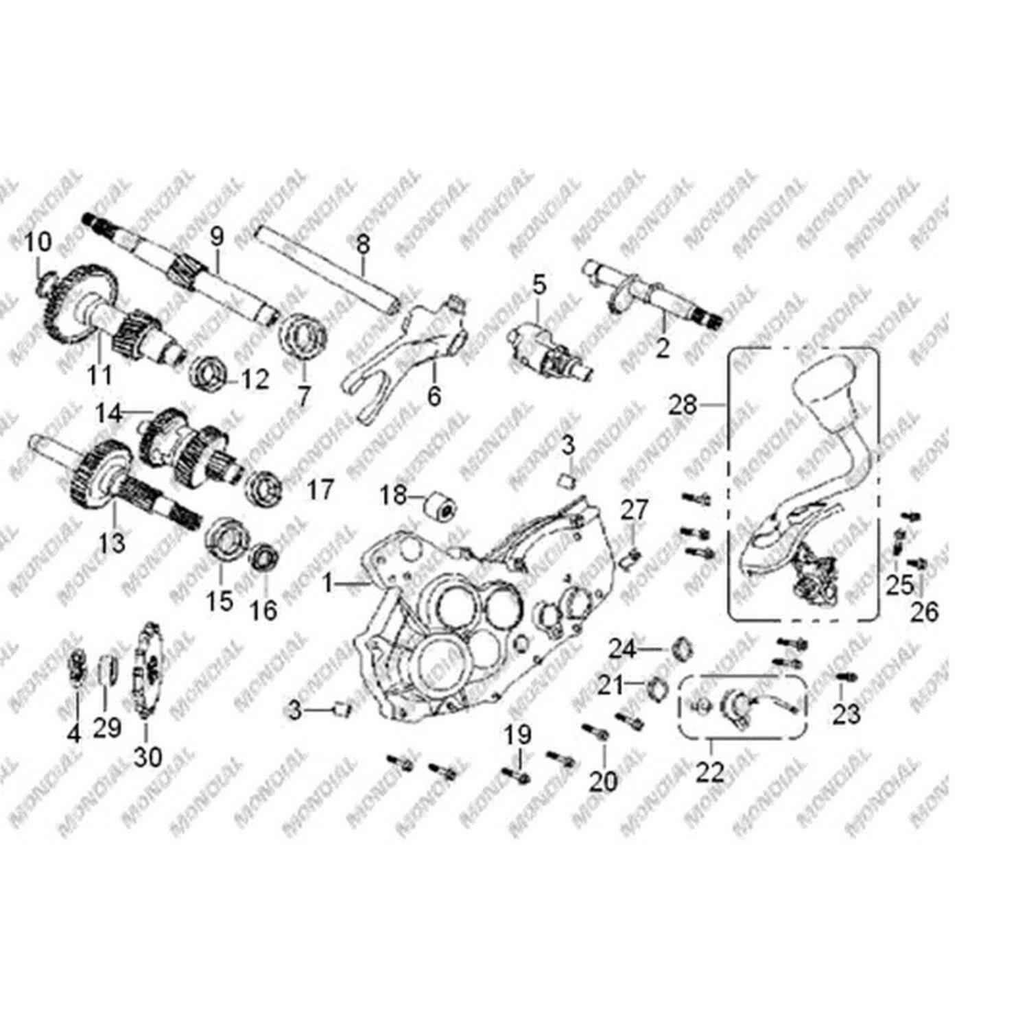 Atv 150 Vulcan Vites Değiştirme Kolu Orj