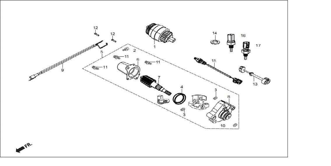 Hero Dash125 (Dash 125) Sicaklik Sensor Alt Baglanti Orj ResimNo:13