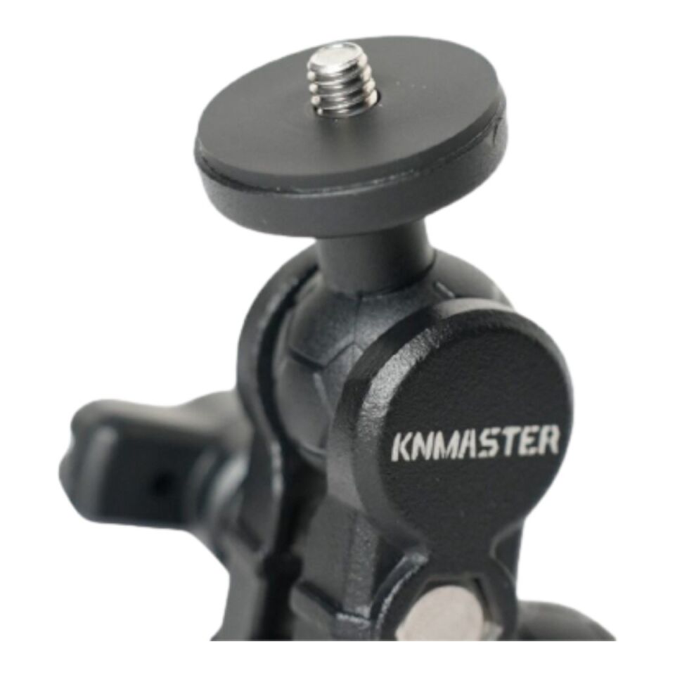 Knmaster Mc-200 – 360°Çift Yengeç Kelepçeli (Double Clamp) Aksiyon Kamera Destek Aparatı (17 Cm)