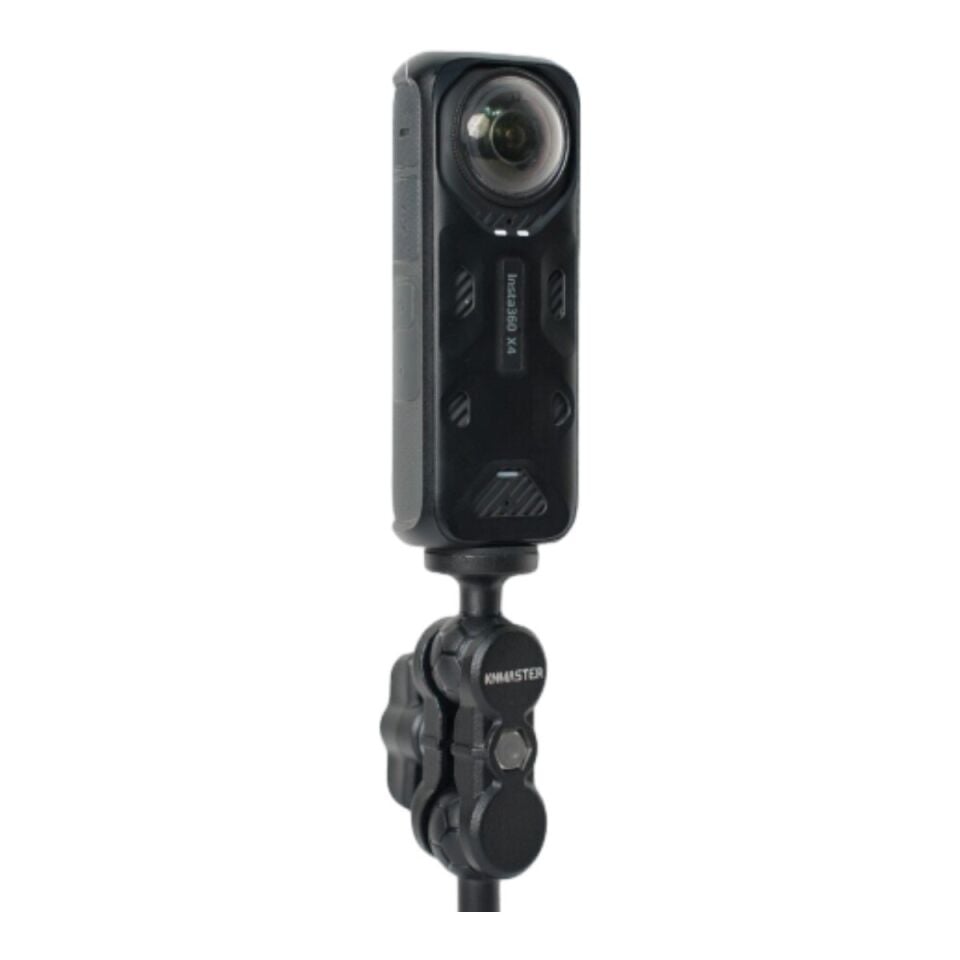 Knmaster Mc-200 – 360°Çift Yengeç Kelepçeli (Double Clamp) Aksiyon Kamera Destek Aparatı (17 Cm)