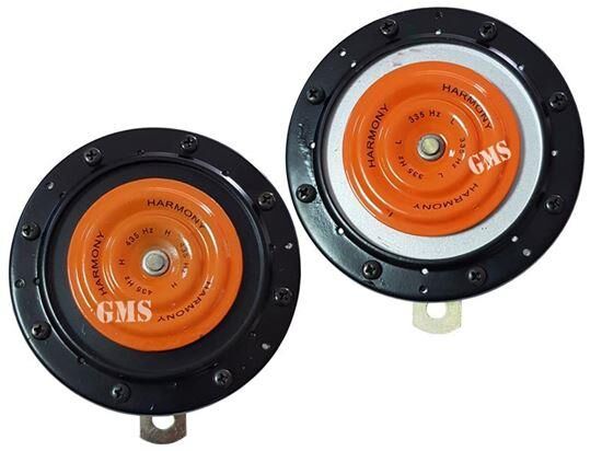 Korna 12V Set Büyük Siyah/Gri 2Li