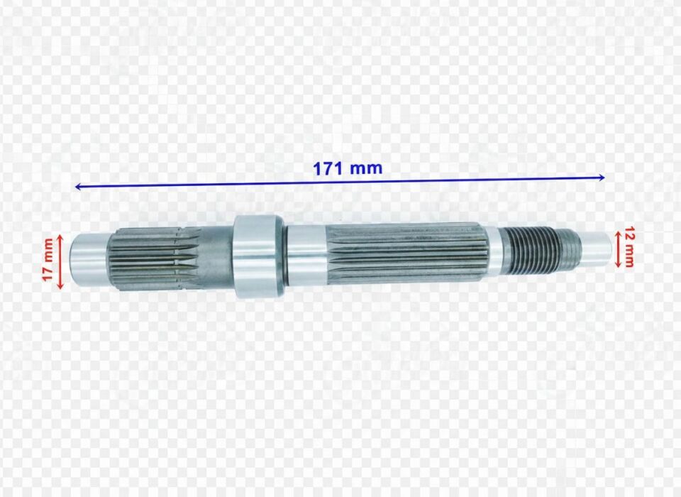 Atv Pumarex Şanzıman Çıkış Mili 170Xuzun 19 Freze 51Xöm