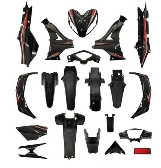 Kuba Kaporta Seti (Far+Stop Yok) Siyah Stickerlı Ege