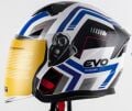 Kask Çenesiz Gözlüklü Evo Mavi-Siyah 52808 -M-