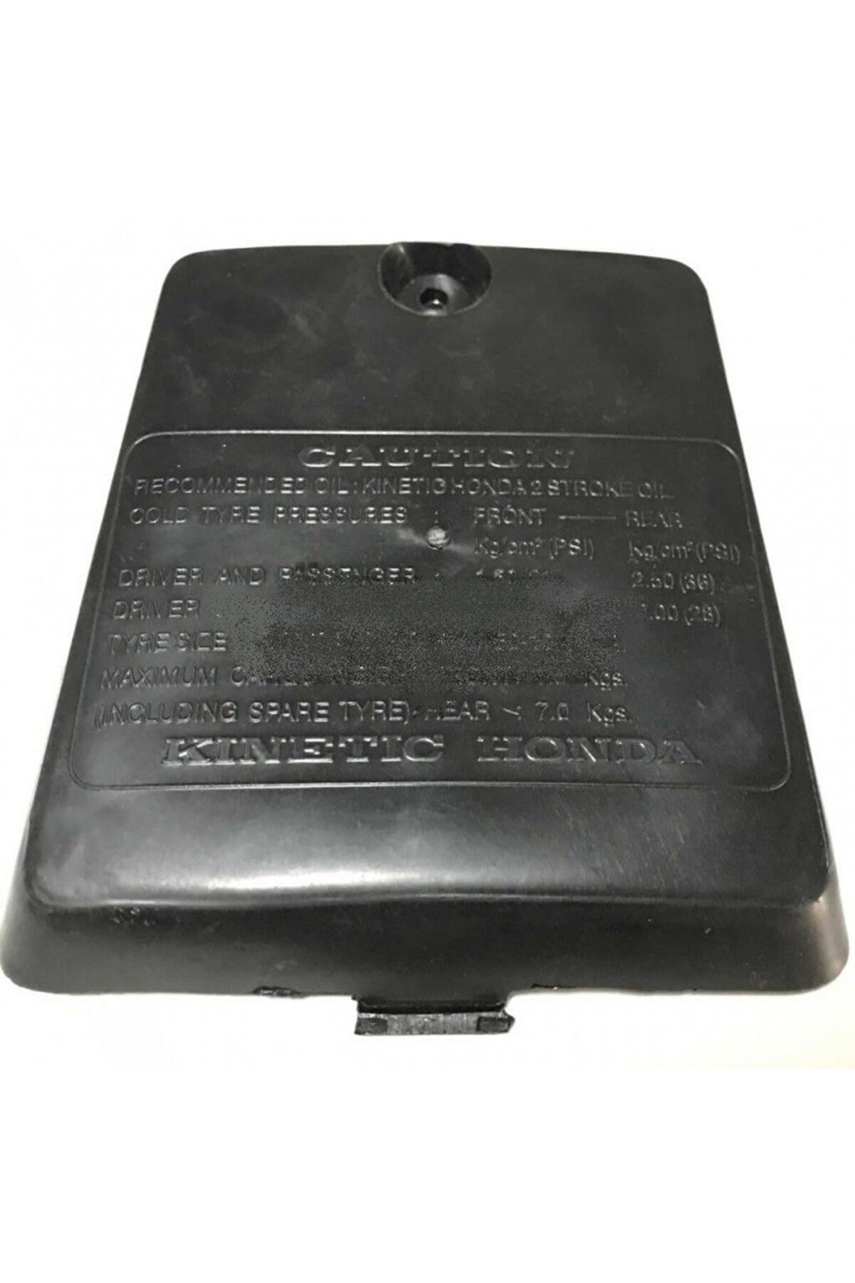 Honda Kinetic Uyumlu Akü Kapağı Siyah