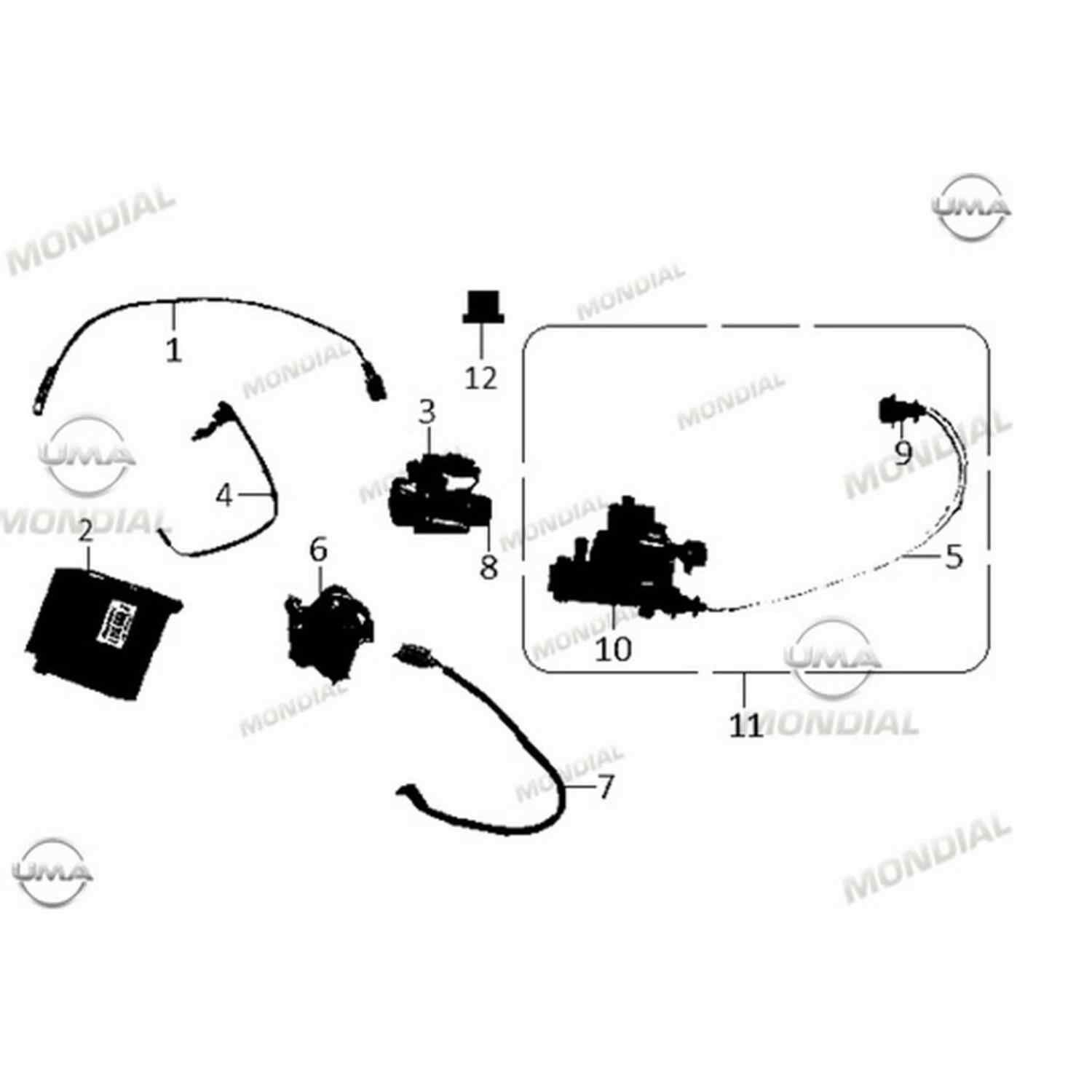 Mondial Speedy 110 Kelebek Valf Gövdesi Orj *