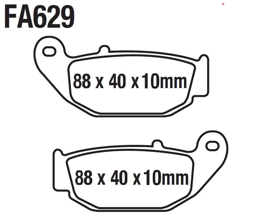 Cf Moto Sr250-450 Nk 250 Arka Fren Disk Balatası Ask (Abs) Fa629
