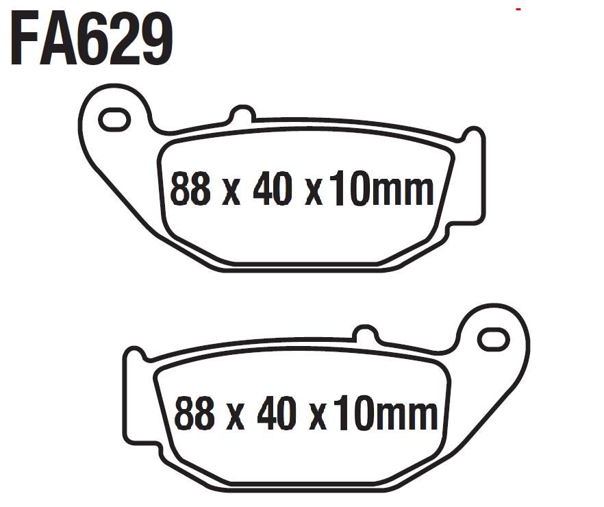 Cf Moto Sr250-450 Nk 250 Arka Fren Disk Balatası Ask (Abs) Fa629