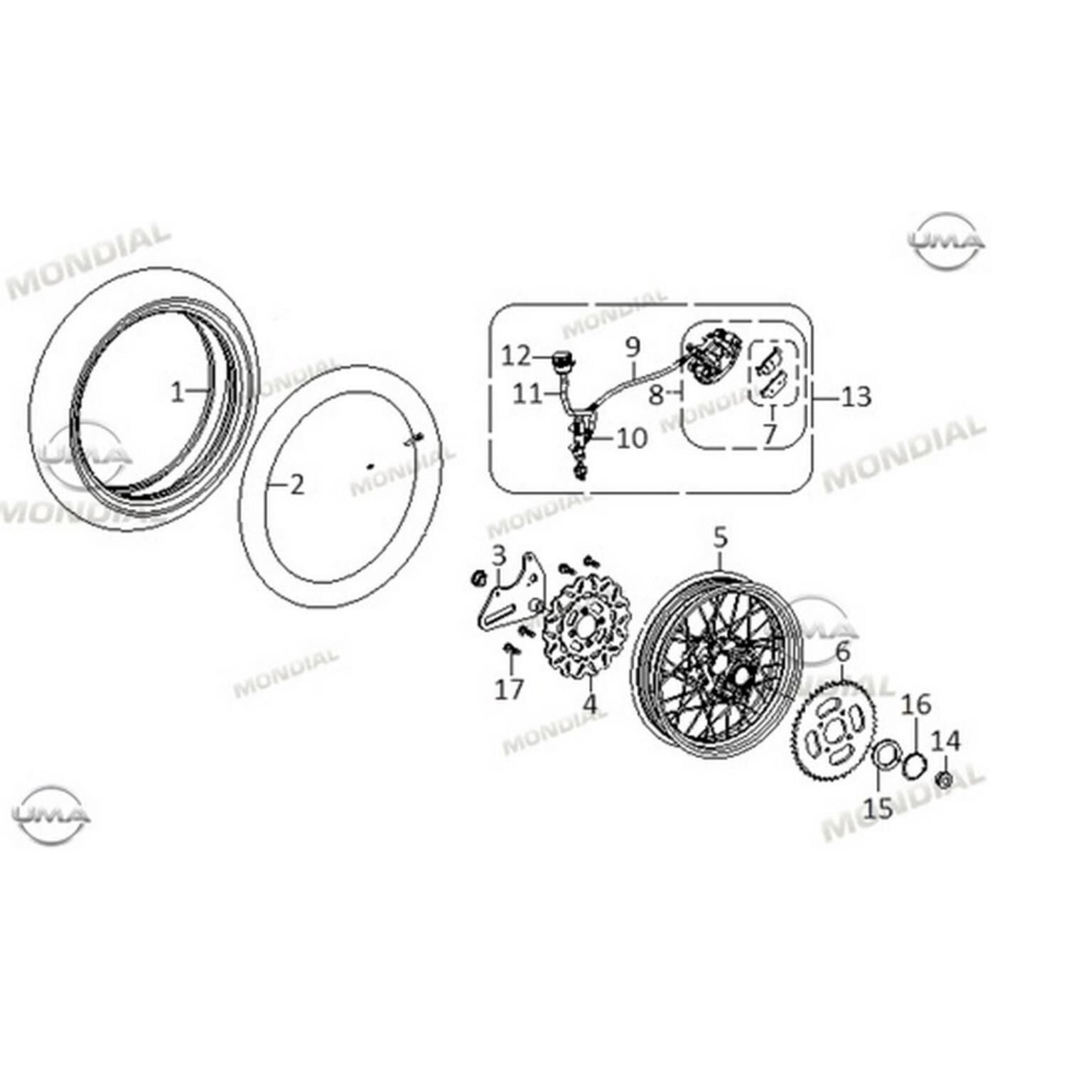 Buccaneer 250İ Arka Fren Sistemi Orj